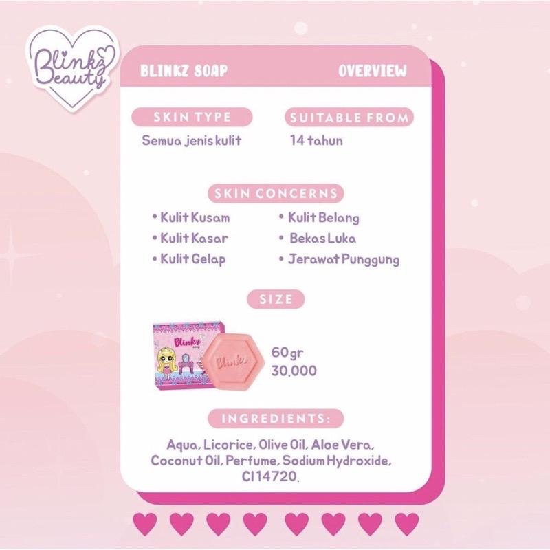 BLINKZ SOAP SABUN BLINKZ WHITE DIARY GLUTA SOAP l BPOM l ORIGINAL