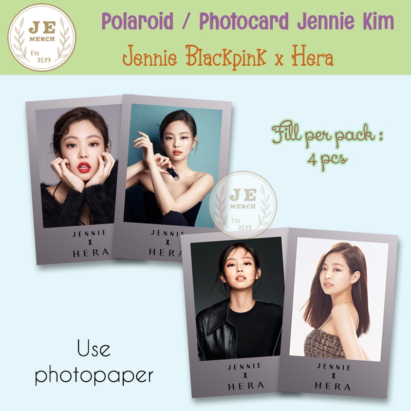 Polaroid / Photocard Jennie Blackpink x HERA