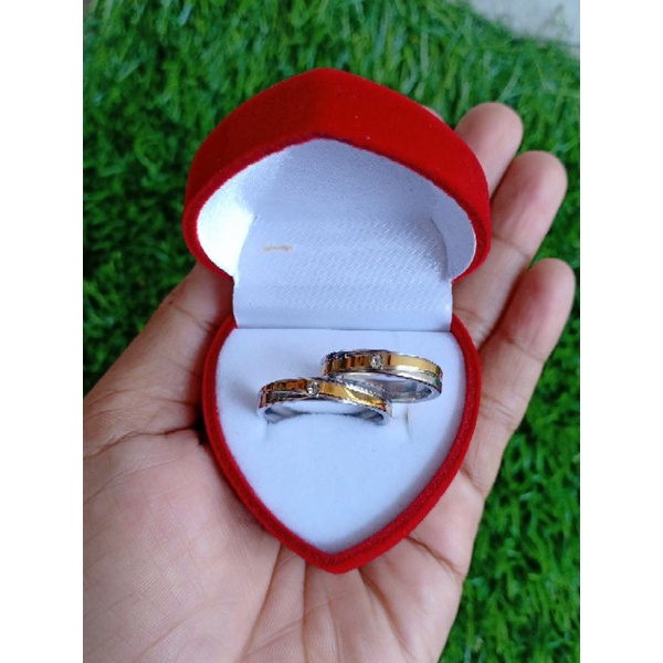 CINCIN COUPLE TITANIUM ANTI KARAT SELAMANYA