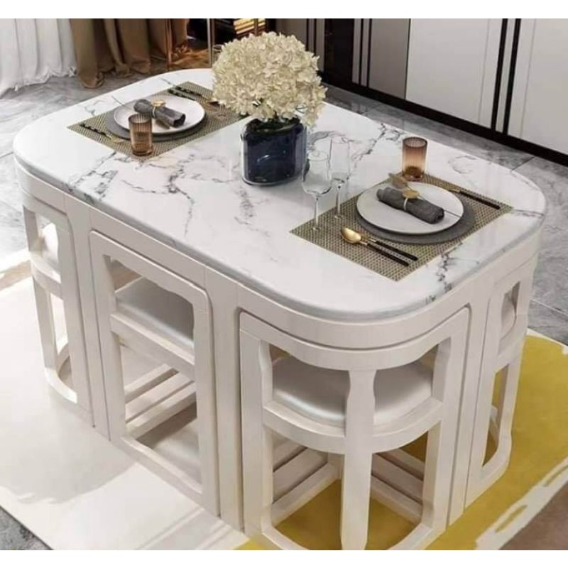 Meja Makan Jati Kursi 6