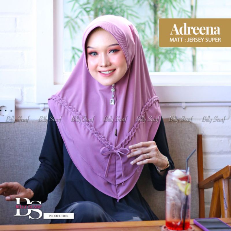 Jilbab Khimar Instan Simple Adreena Ori Billy Scraf