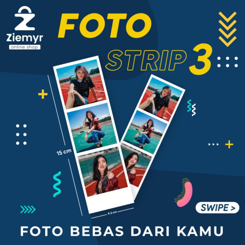 Cetak Foto Polaroid / Strip 3 / Polaroid