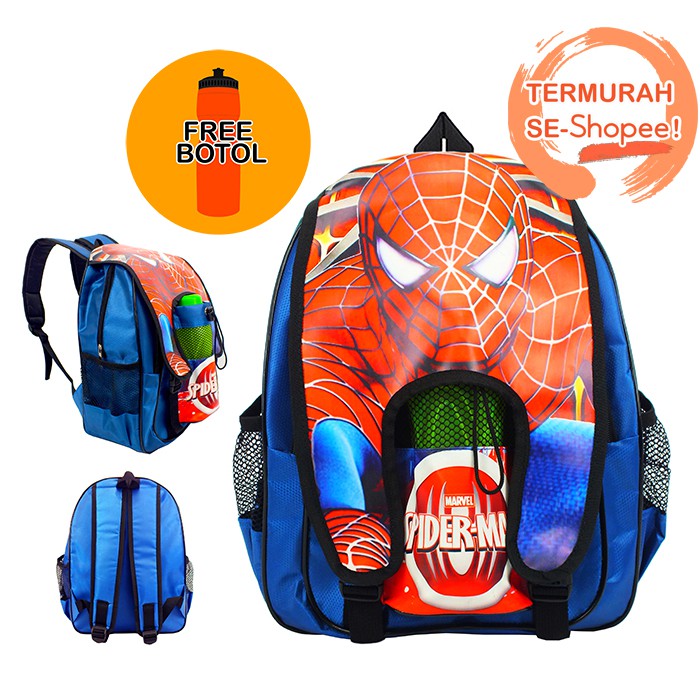 TAS RANSEL ANAK LAKI LAKI KARAKTER SPIDERMAN 8430