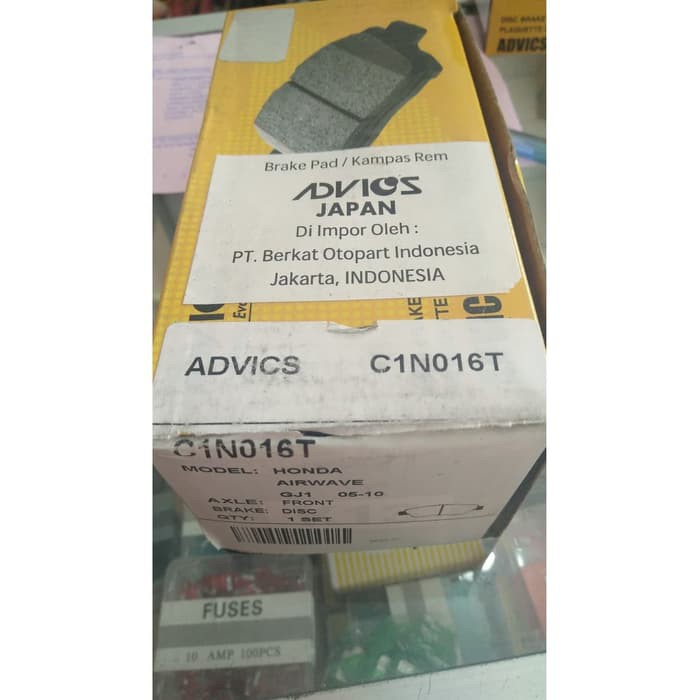 Brake Pad AISIN Jazz RS Freed New City Mobilio Civic Stream Kampas Rem ADVICS C1N016T - ORI