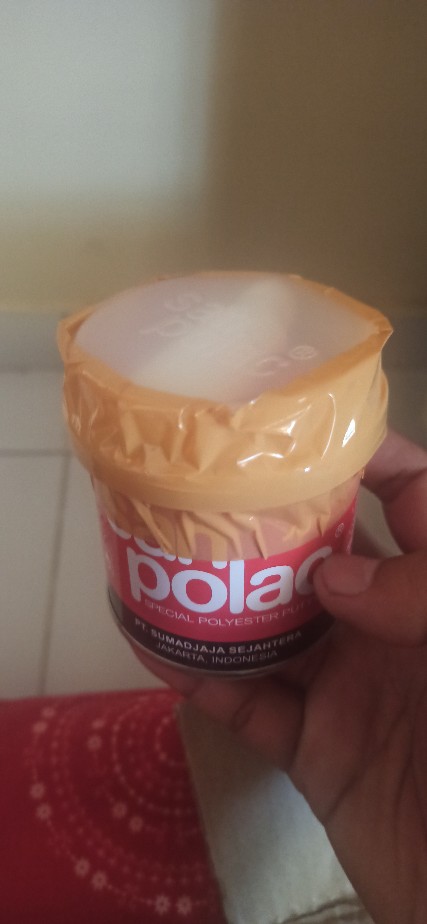 Dempul Sanpolac 250 Gr / Dempul Plastik 1/4 Kg Dempul Kayu Besi Mobil Motor Dengan Hardener