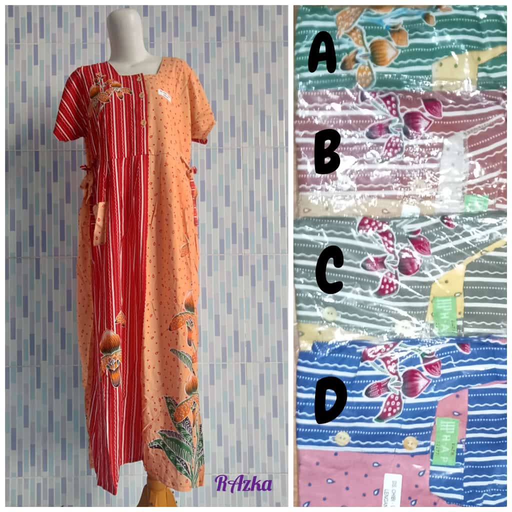 DASTER CHIBI HAP BATIK CAP / DASTER BUSUI BUMIL BU TEJO CHIBI LENGAN PENDEK