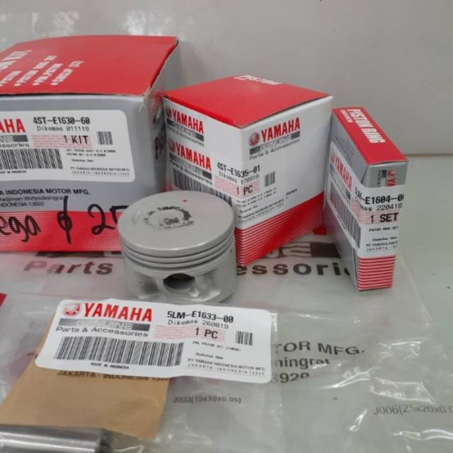 piston seher kit vega crypton oversize 25 original ygp 4ste163000