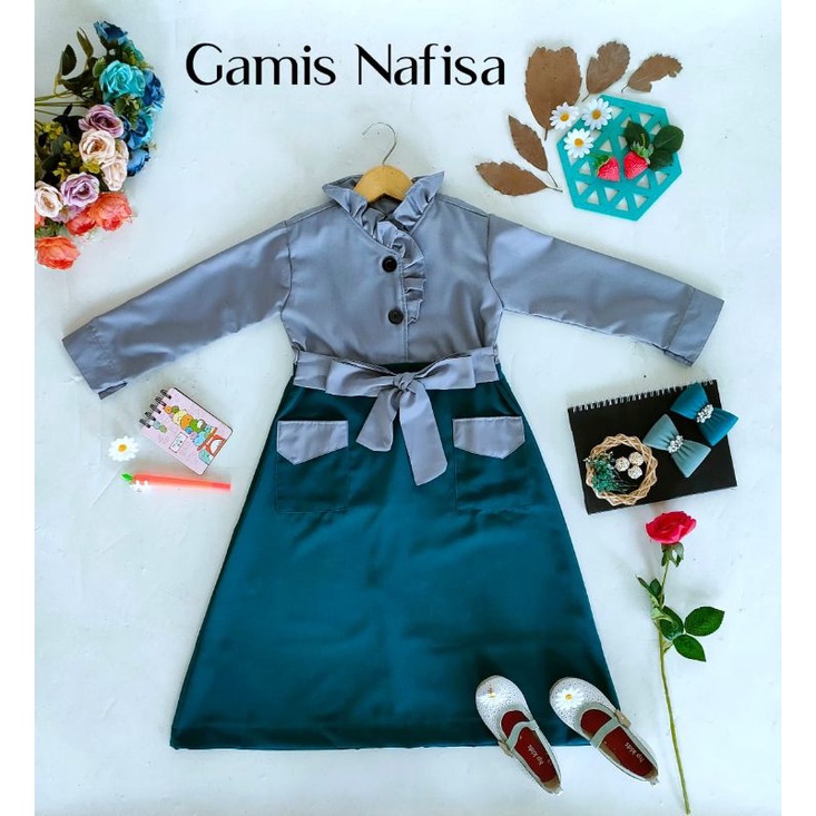 GAMIS NAFISA DAN KOKO ADMIM / GAMIS KOKO LEBARAN MURAH