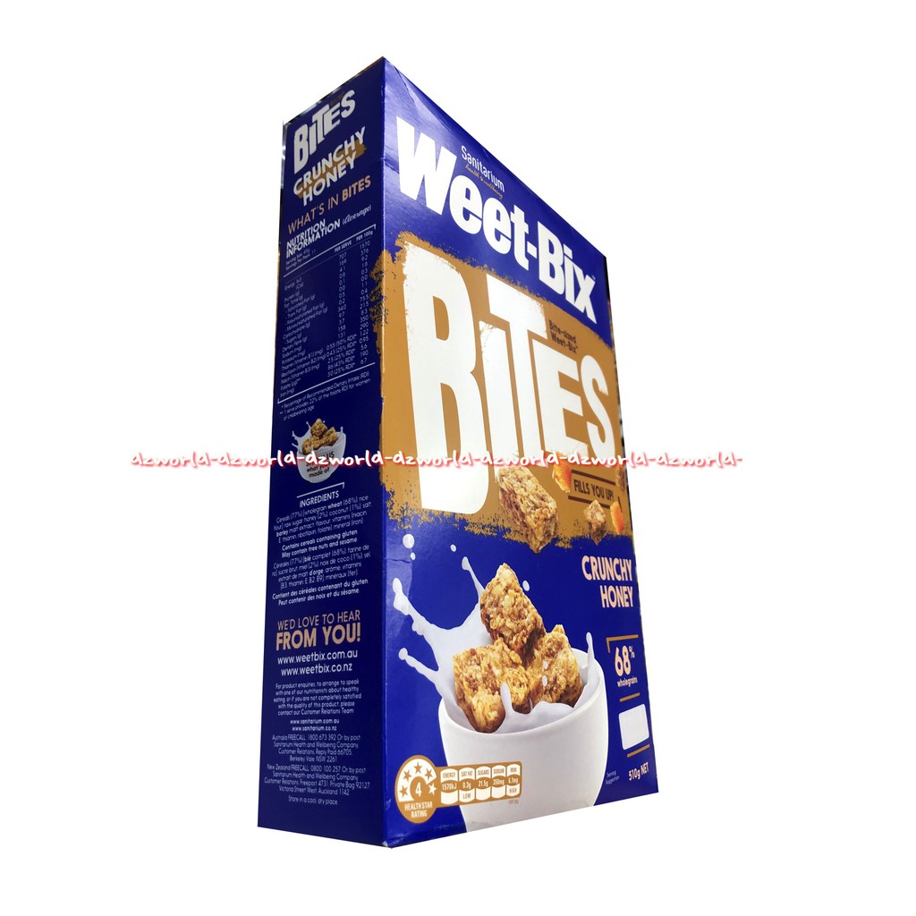 Weet Bix Bites Cruncku Hone 68% Sereal Weet Bix 510gr Sereal Sarapan