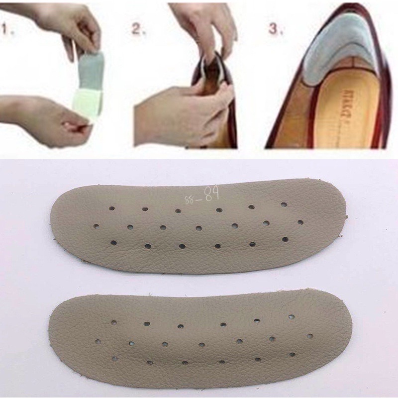 shoes pad ganjalan sepatu anti lecet pengganjal sepatu wanita pria pelindung kaki bantalan tumit empuk bahan kulit