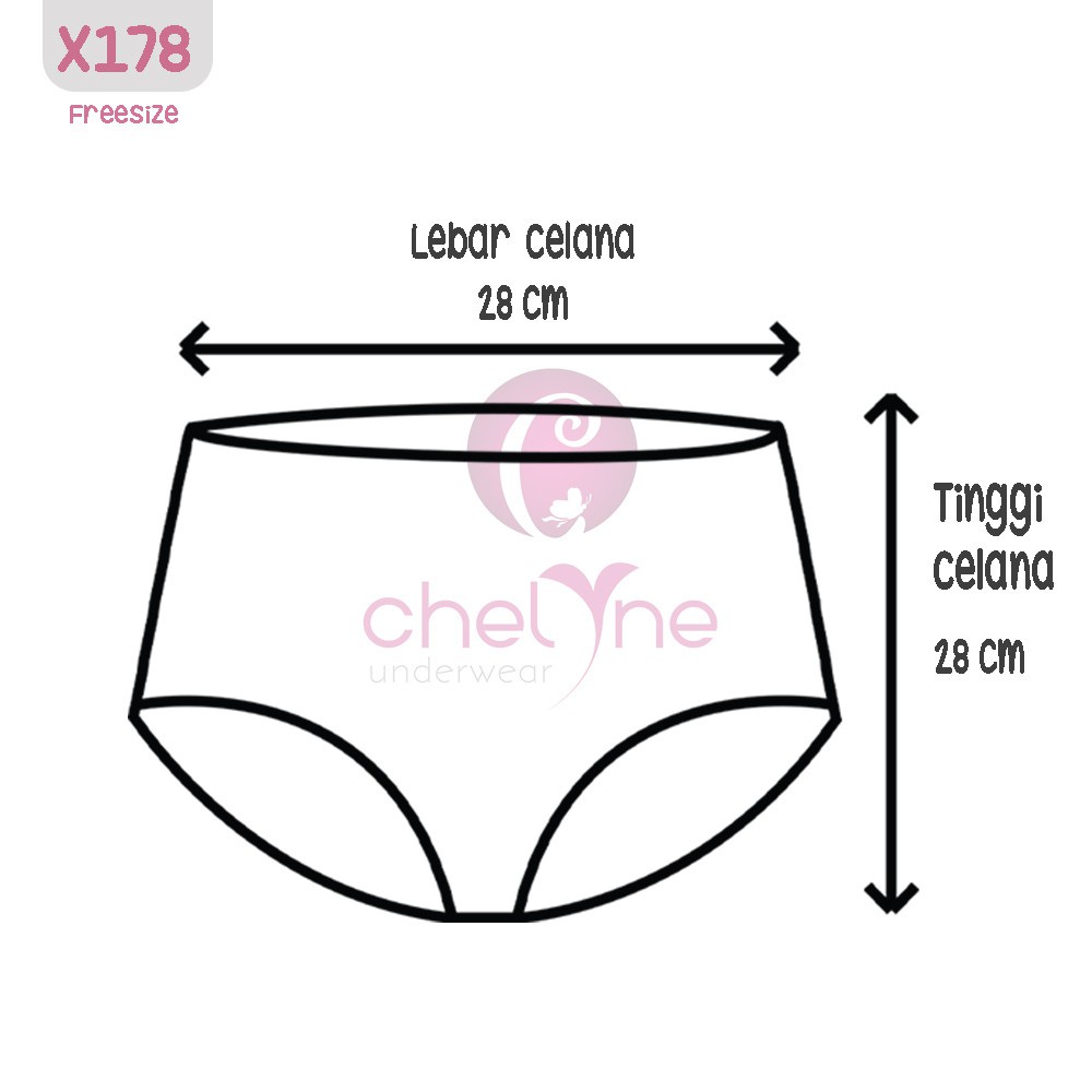 CD Wanita Chelyne XL - X178  Lycra Motif