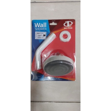 Dupon Wall Shower / Shower Tanam / Head Shower Plastik Putih uk. 4 inch tipe HSA-P1