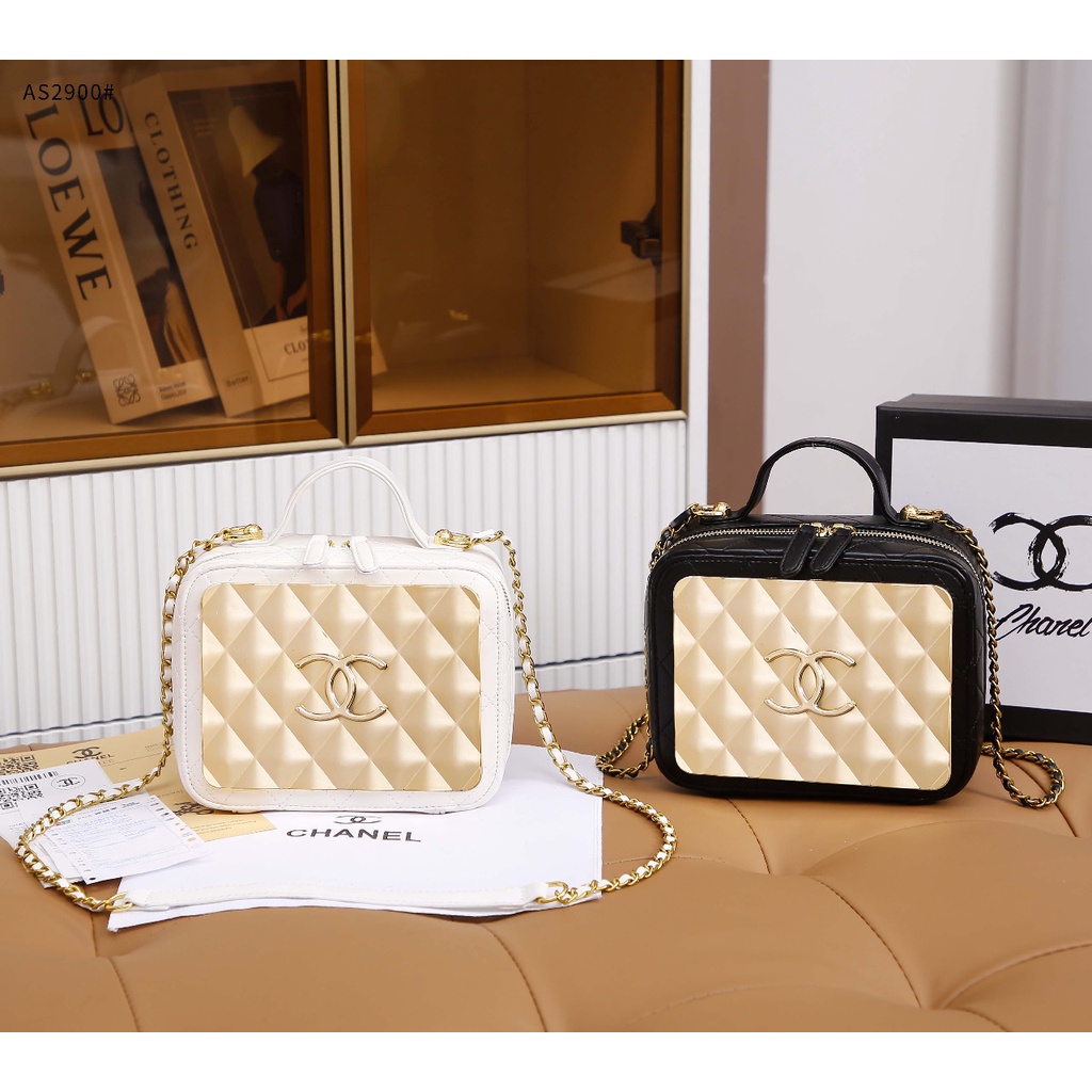 CH Gold Metalic Mesh Mini Crossbody Bag #AS2900