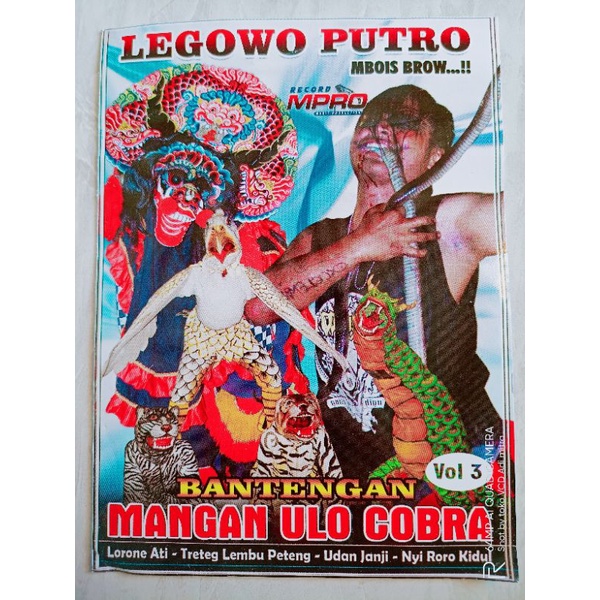 VCD original jaranan legowo putro mangan ulo cobra