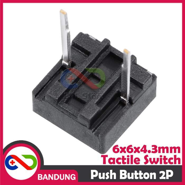 TACTILE SWITCH PUSH BUTTON 6X6X5 MM 2P 2 PIN PUSH-ON MOMENTARY