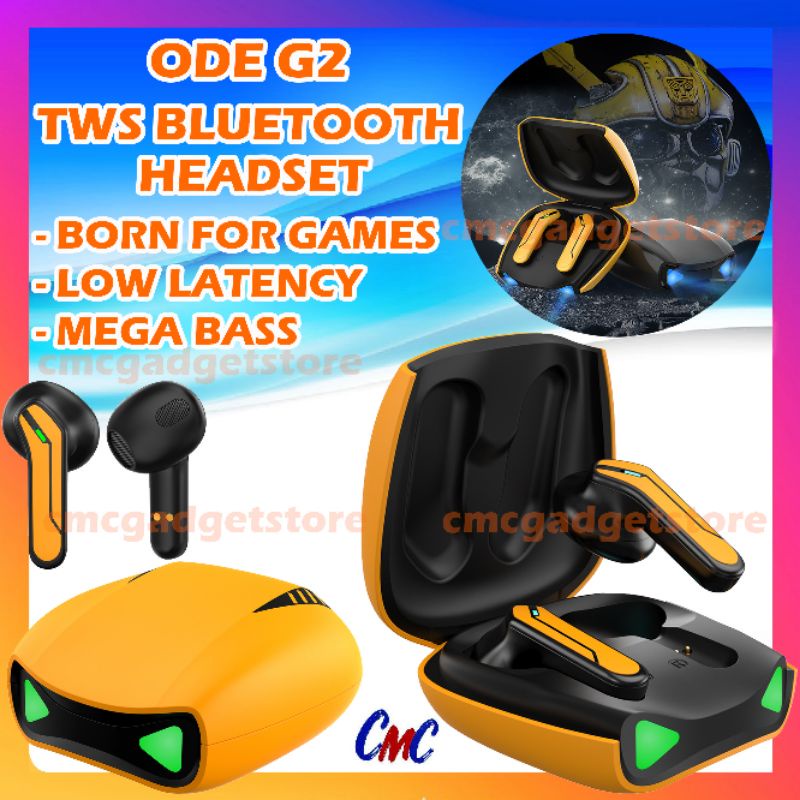 ODE G2 Gaming TWS Bluetooth Earphone Headset Hifi Airpods