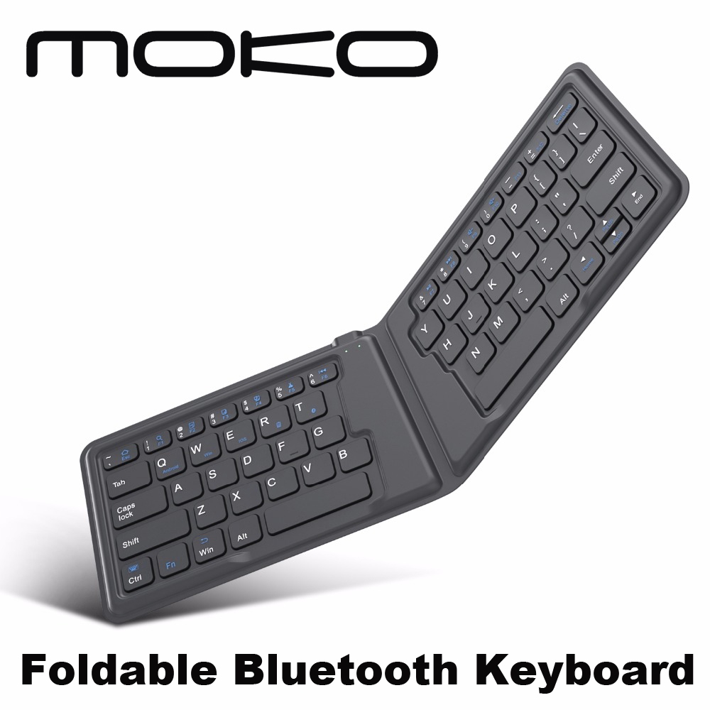 MoKo Wireless Bluetooth Keyboard,Ultra-Thin Foldable