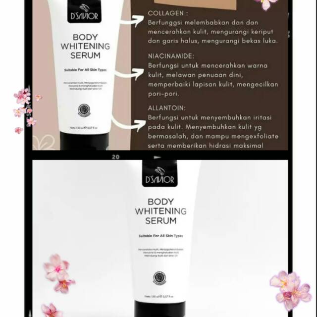 D'SAVIOR BODY WHITENING SERUM