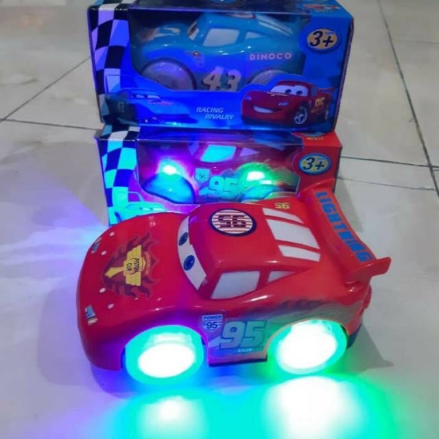 MAINAN MOBIL CARS BUMP GO BATERAI LIGHTING - MAINAN MOBIL MCQUEEN