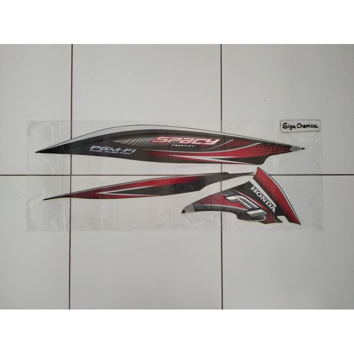Striping Sticker Lis Honda Spacy FI 2012 2013 Hitam Original