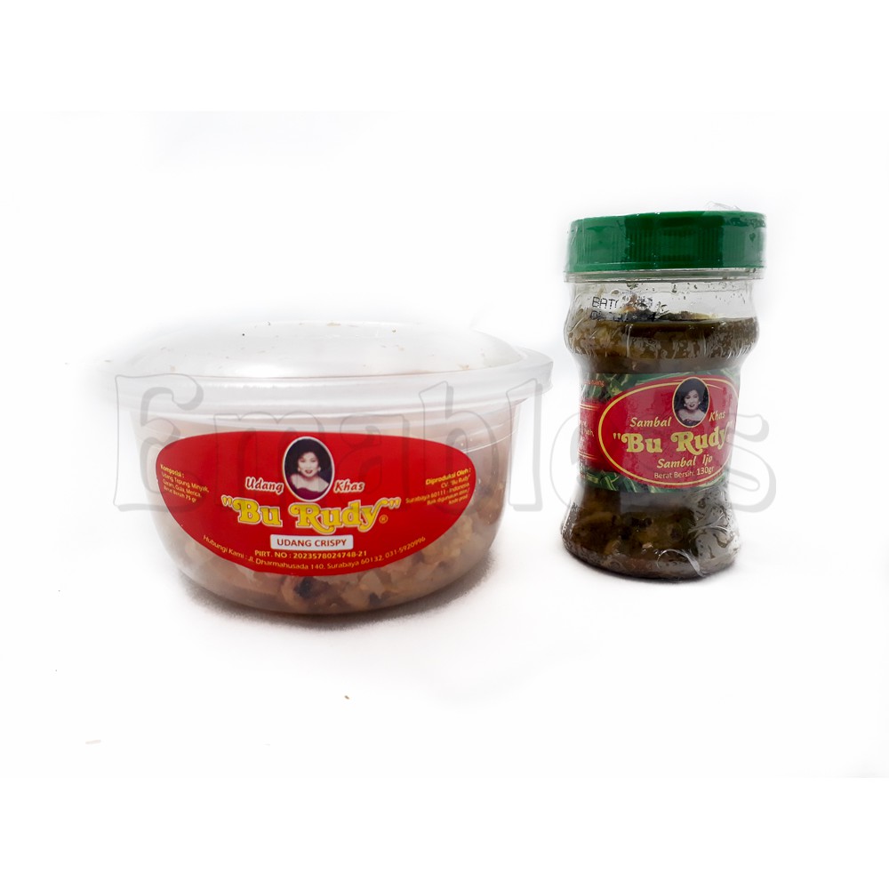 

Paket Udang Crispy Kecil Sambal Ijo Bu Rudy Oleh2 Bu Rudi Surabaya