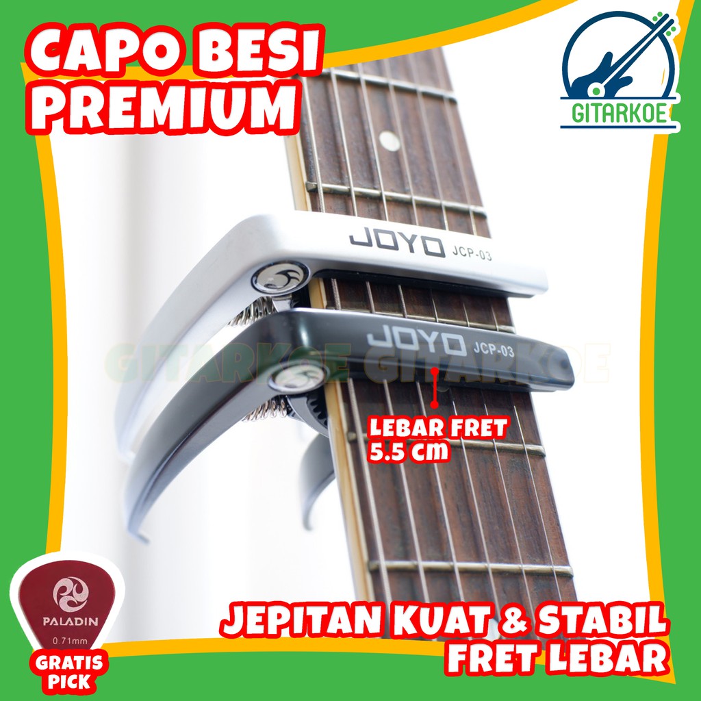Capo Gitar Akustik / Penjepit Gitar Kualitas Premium Joyo JCP-03