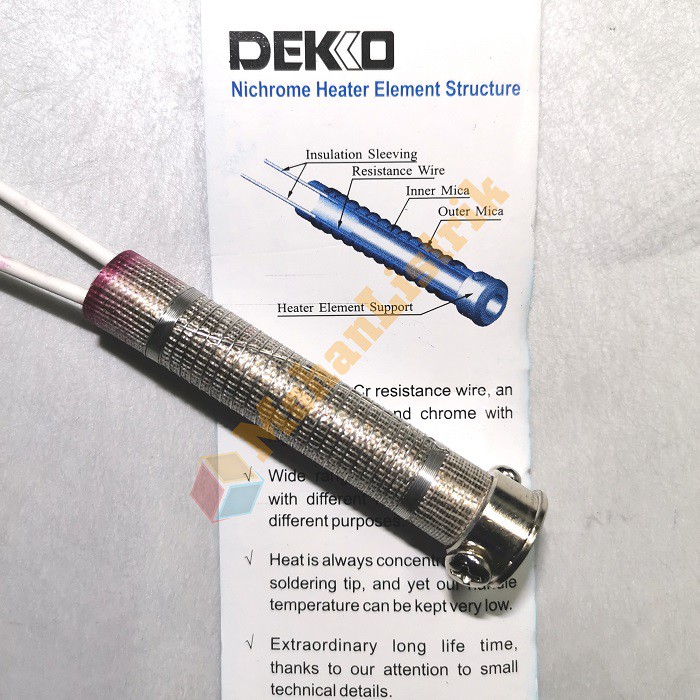 Elemen Solder 100 Watt Dekko Deko Heater Element