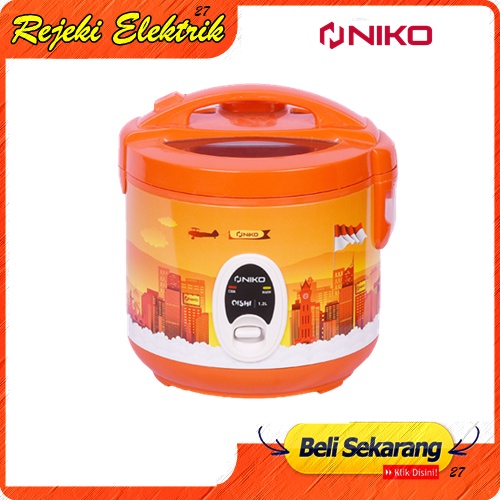 Rice Cooker Niko Oishi 3in1 Kapasitas 1.2Liter Dilengkapi dengan tutup kaca