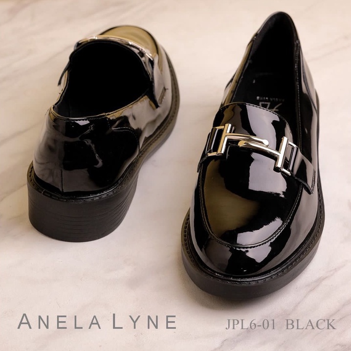 ANELA LYNE BLONDIE SEPATU LOAFERS GLOSY  PL6-01 ORIGINAL
