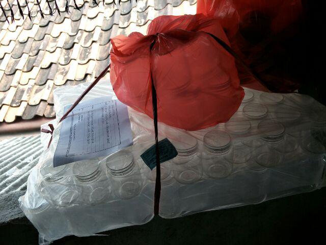 100pcs Botol / Toples Plastik Jar 200ml /sambal/permen/selai/bumbu/slime/pet Murah