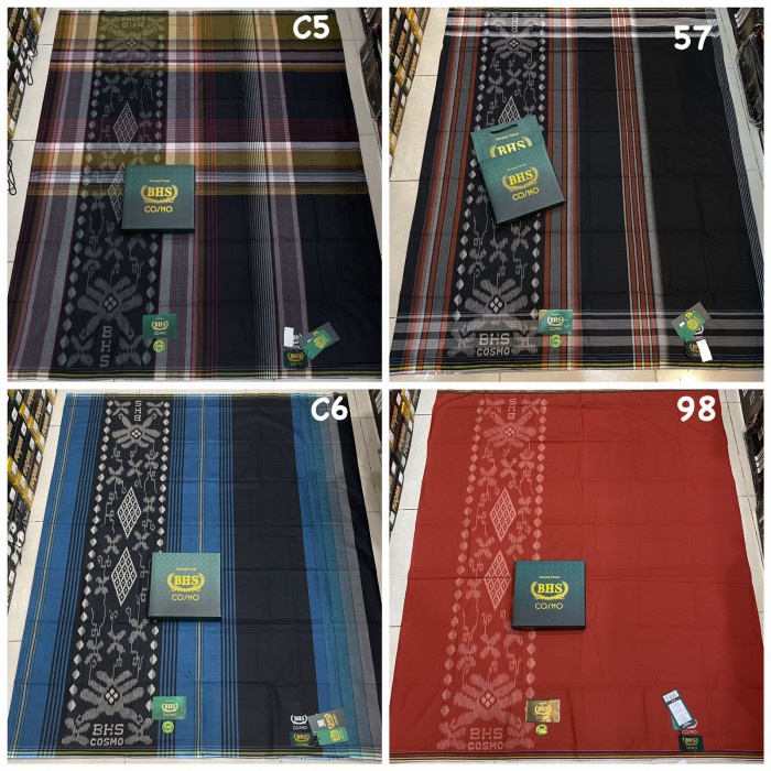 (PROMO) Sarung bhs hitam polos bhs putih polos sarung bhs cosmo termurah ori
