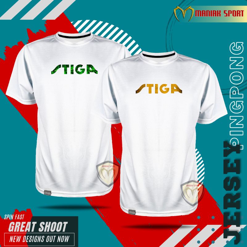 KPSP01 - KAOS PINGPONG BAJU TENIS MEJA STIGA JERSEY PREMIUM SABLON DTF TERBARU
