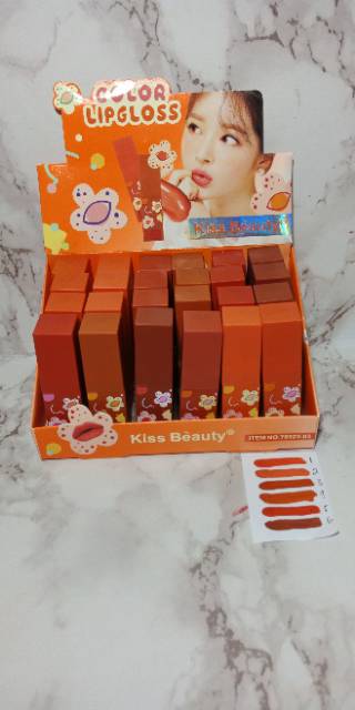 PER 6PC!! LIP GLOSS COLOR KISS BEAUTY NO.70323-03