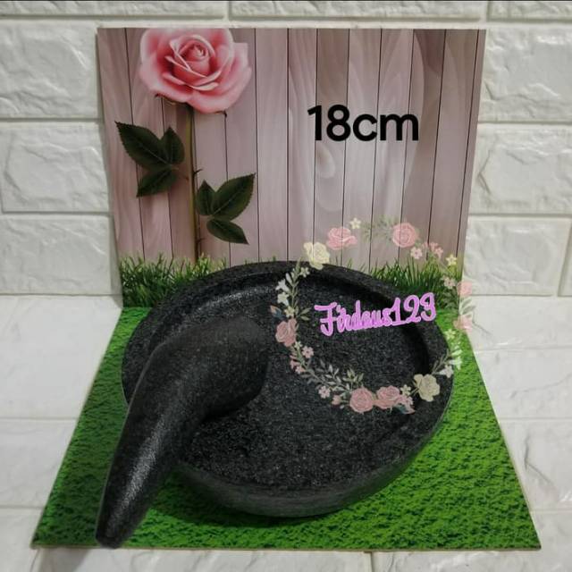 Cobek Batu Ulekan Batu 18cm