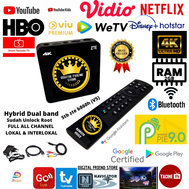 smart tv box indihome android unlock root full all channel & aplikasi V5 ram 2gb