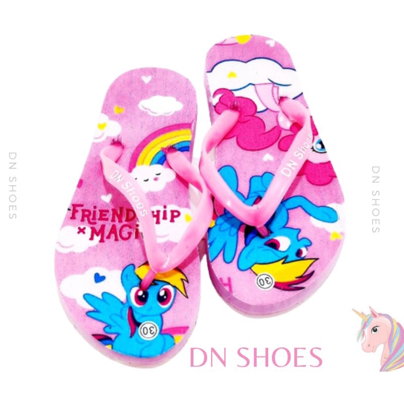 Sandal Anak Perempuan Karakter Kudaponi Pelangi Pink