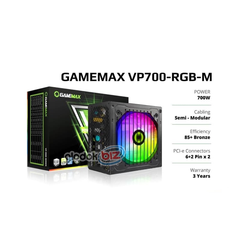Gamemax RGB VP700 700W 80+ Modular PSU