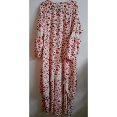 gamis bunga ceruty renda