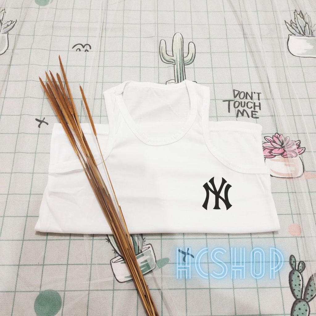 Singlet Anak baju kaos anak Logo NY Unisex Ideal Usia 2-16th Singlet Anak Anak Pakaian Anak Unisex Cowo Cewe
