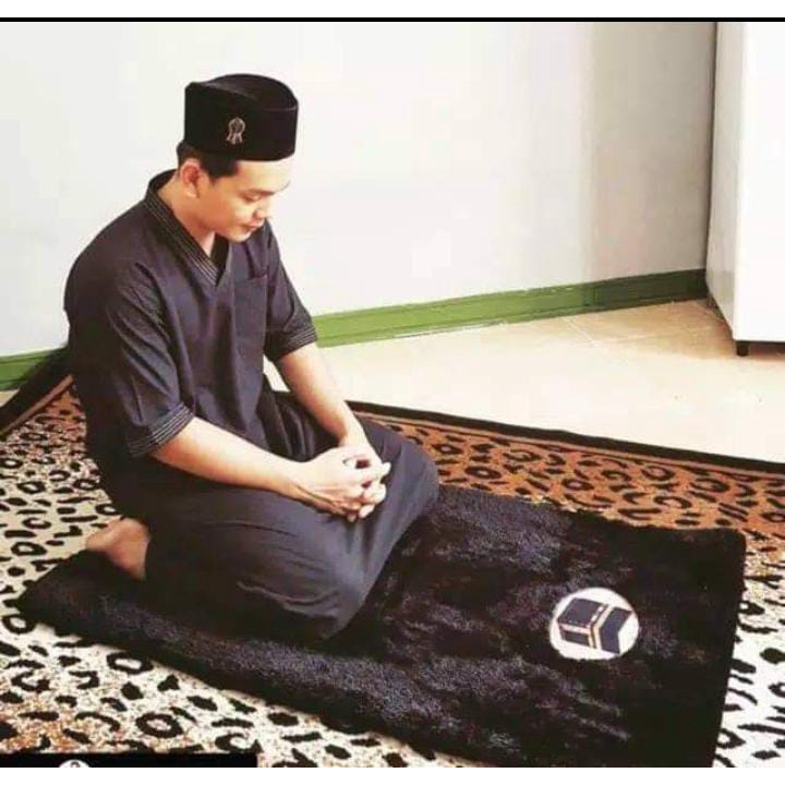 SAJADAH BULU RASFUR JUMBO SAJADAH DEWASA TEBAL UKURAN 120 X 65 cm SAJADAH WARNA COKLAT BIRU UNGU UNG