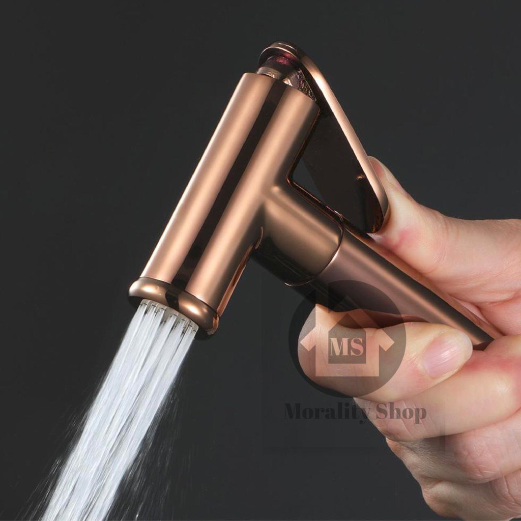 Jet Shower Bidet ROSE GOLD Kuningan Unik- Shower Cebok bidet washer kloset brass unik uniq antik R02