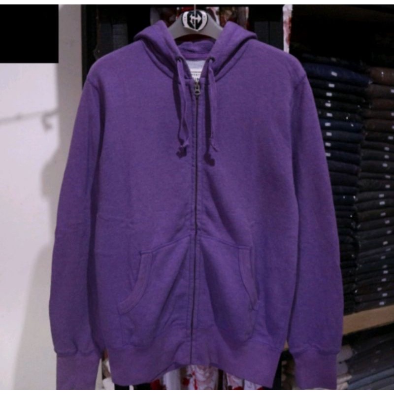 Jaket Hoodie Zipper Uniqlo Original