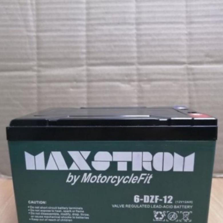aki kering 6-DZF-12 / aki kering VRLA MAXSTROM 6-DZF-12/ AKI KERING SEPEDA LISTRIK 6-DZF-12 12V 12AH