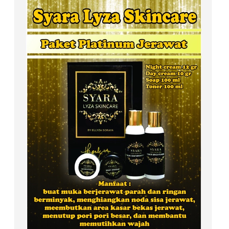 PAKET PLATINUM JERAWAT syara lyza skincare