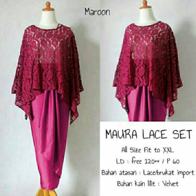 SET KEBAYA MAURA MARON