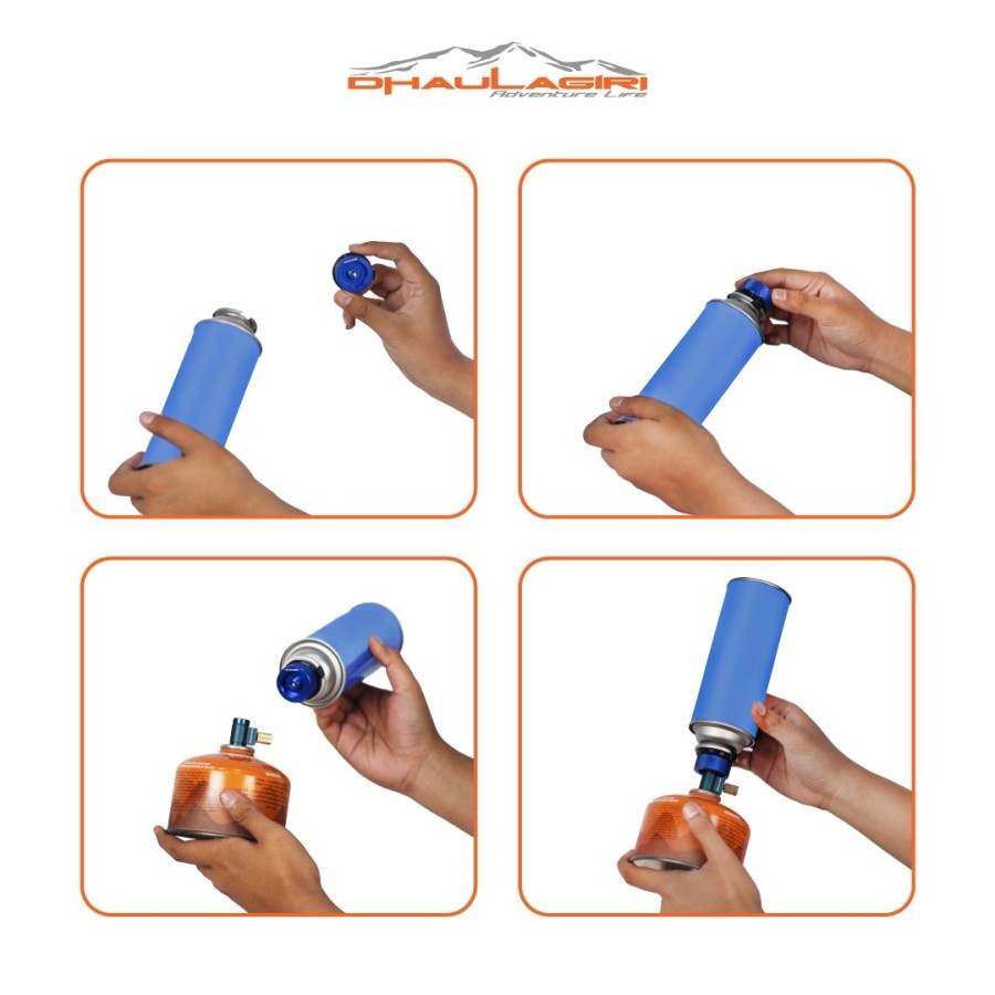 Adaptor Gas Dhaulagiri Sambungan Gas Hicook Kompor Camping Portable Stove