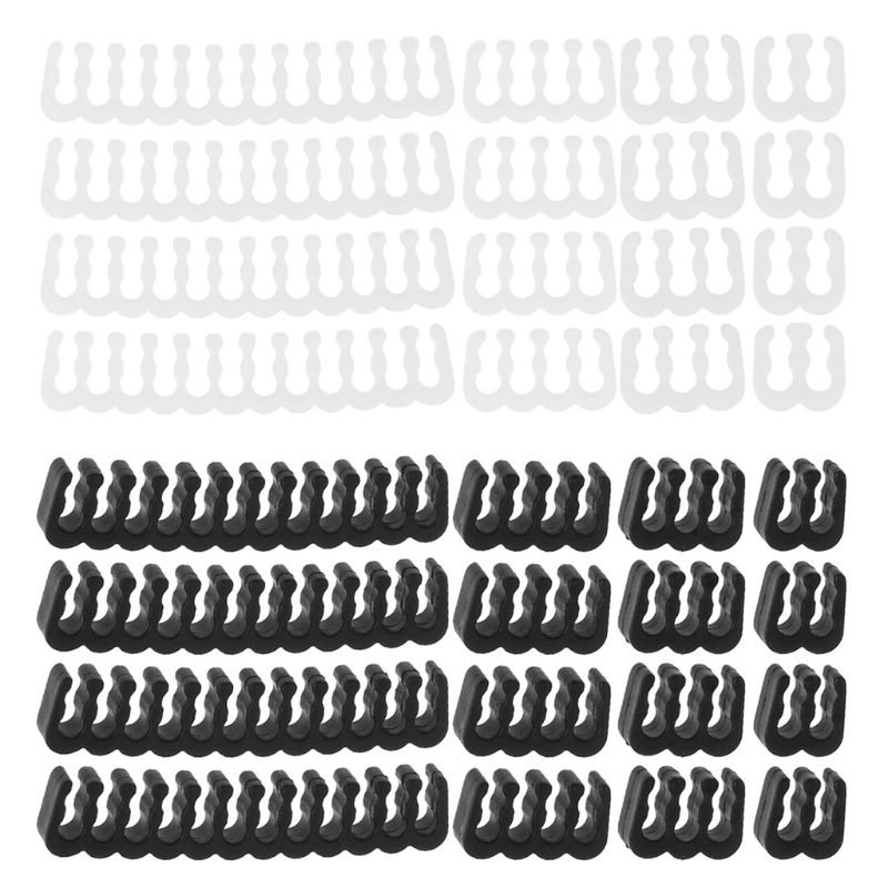 ❀CRE 16Pcs/Set PP Cable Comb/Clamp/Clip/Organizer for 2.5-3.2mm PC Power Cables Wiring 4/6/8/24 Pin