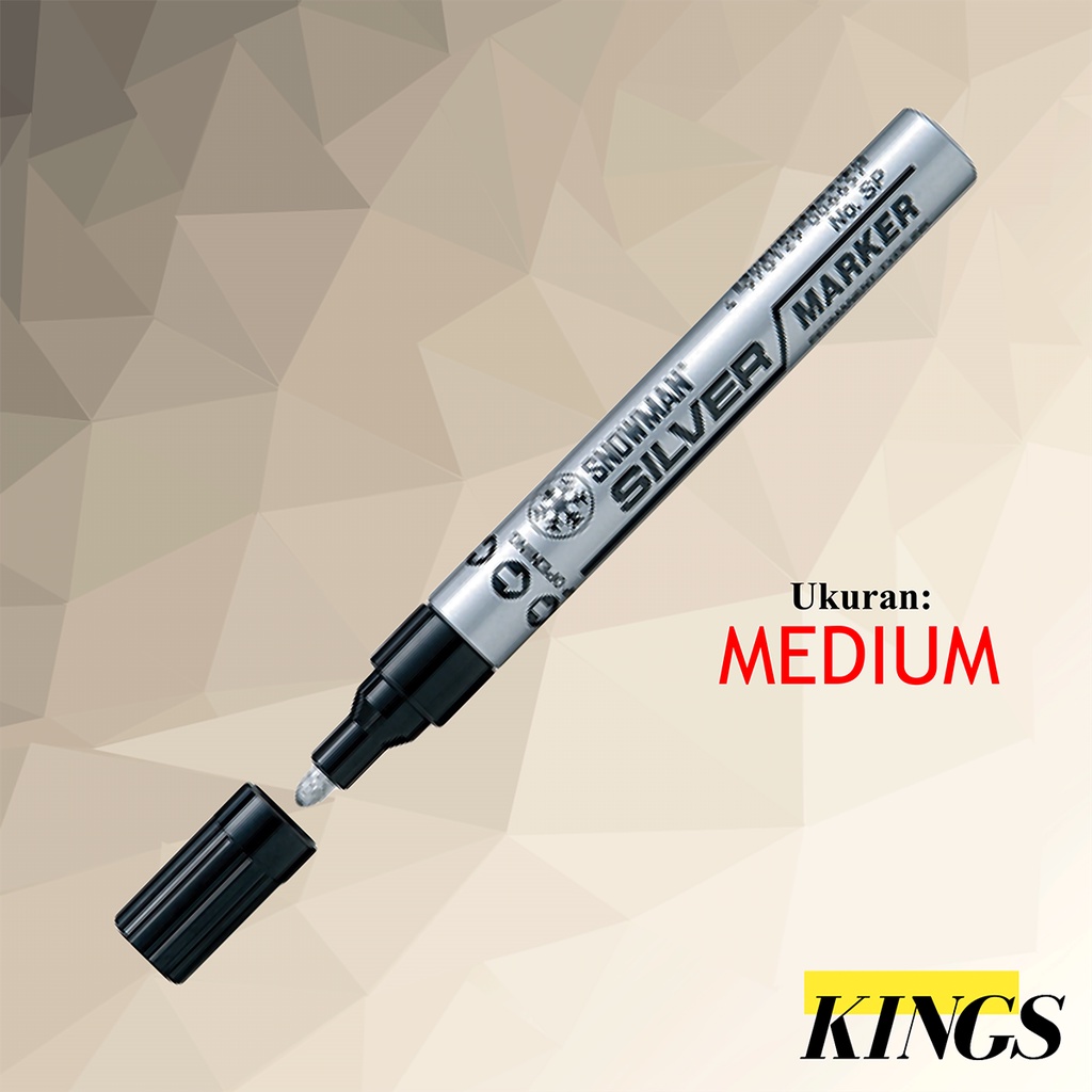 

Snowman Paint Marker Medium / Spidol Silver / Perak SP-12