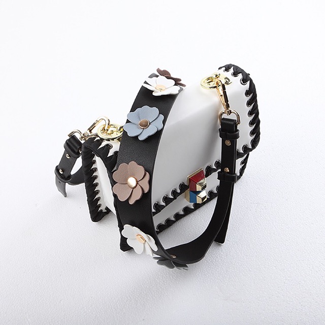 Strap You Classic Clover Flower Brown &amp; Black / Butterfly monochrome / Bag Strap/ Tali Tas Panjang