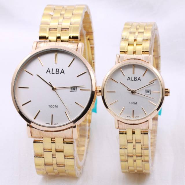 Jam Tangan Alba Couple Rantai